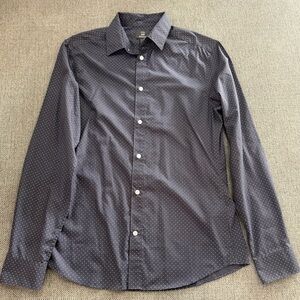 H&M Navy Shirt with White Dots